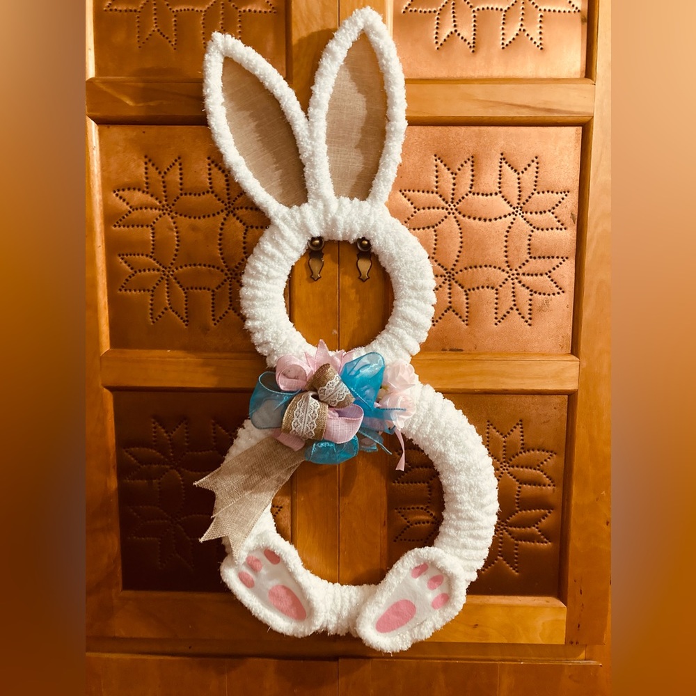 Peter Cottontail door wreath